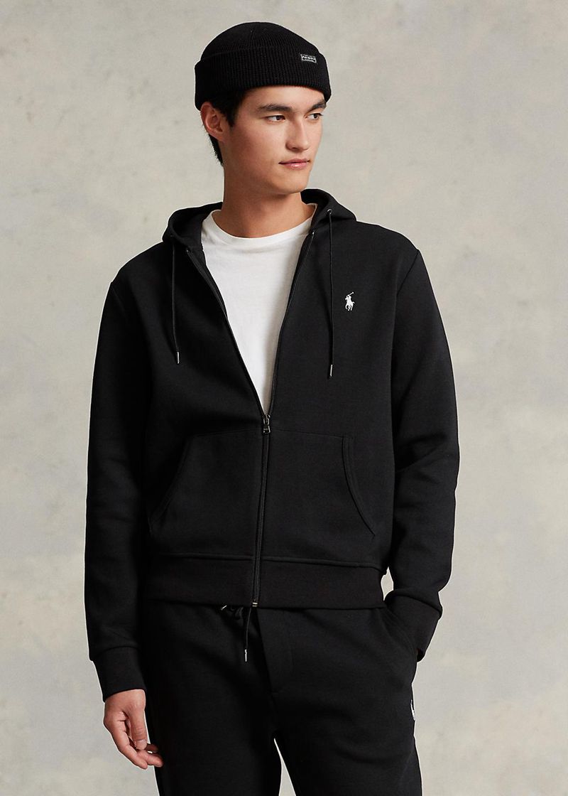 Sudadera Con Capucha Polo Ralph Lauren Hombre Double-Knit Full-Zip Chile Negras EFYCH-8146